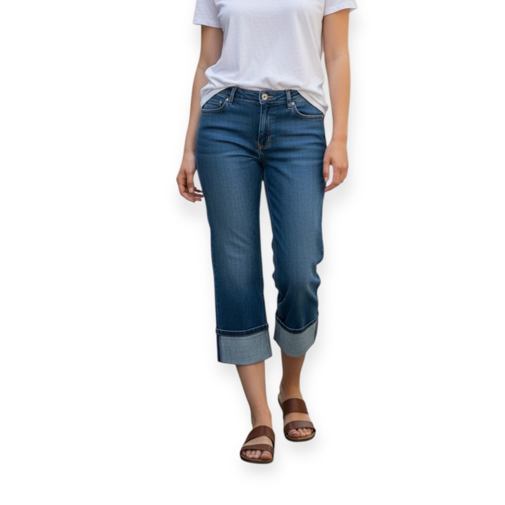 Jones & Co. Denim Capri Blue Jeans